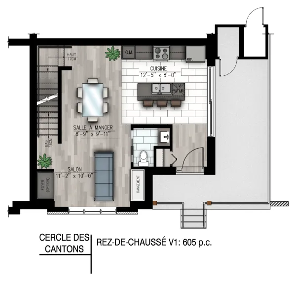 Modèle V1 - Rez-de-chaussée