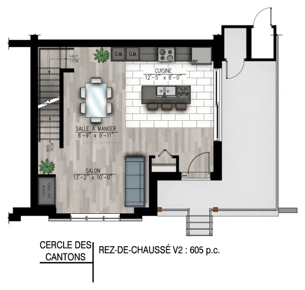 Modèle V2 - Rez-de-chaussée